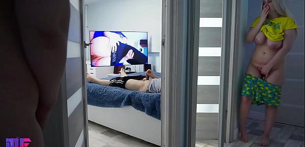 Stepdaughter spying on stepdad part 2